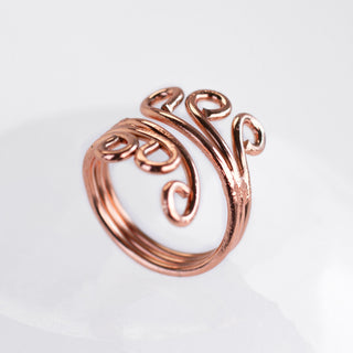 Koperen Ring - Curl | Verstelbaar
