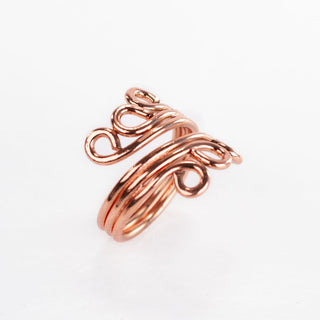 Koperen Ring - Curl | Verstelbaar