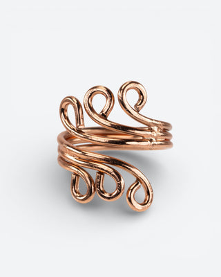 Koperen Ring - Curl | Verstelbaar