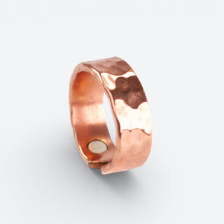 Koperen Ring | Gehamerd