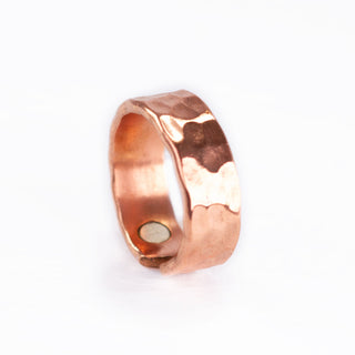 Koperen Ring | Gehamerd - M - DEVA LOVES