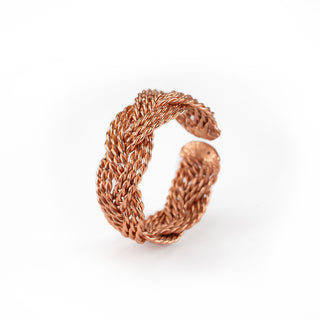 Koperen Ring | Gevlochten - S - DEVA LOVES