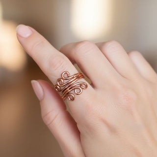 Koperen Ring | Krullend