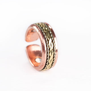 Koperen Ring | Twist - L - DEVA LOVES