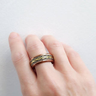 Koperen Ring | Twist - L - DEVA LOVES