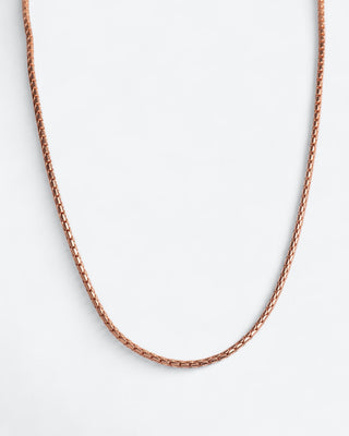 Koperen ronde hanger - krul patroon