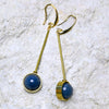 David Aubrey Jewelry Oorbellen Lange Oorbellen - Jade Blauw