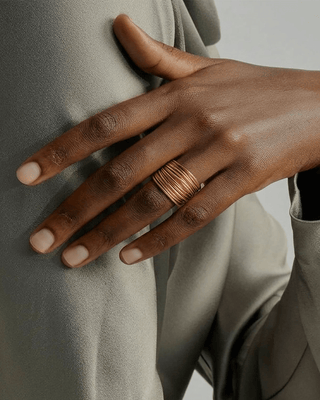 Luxe koperen multistack ring