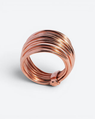 Luxe koperen multistack ring