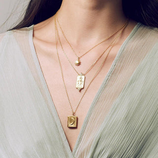 Maan Medaillon ketting | Goud - DEVA LOVES