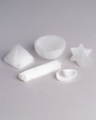 Merkaba van Seleniet - 3 cm | Heilige Geometrie