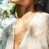 Satya Jewelry Ketting Mini Mandala Ketting - Goud