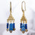 David Aubrey Jewelry Oorbellen Oorhangers Hematiet - Blauw