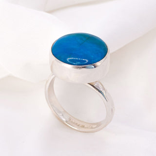 Peruaanse Blauwe Opaal Ring - DEVA LOVES