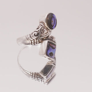 filmpje van roterende ring met abalone