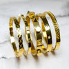 Sahira Jewelry Design Armband Punk Bangle - Goud
