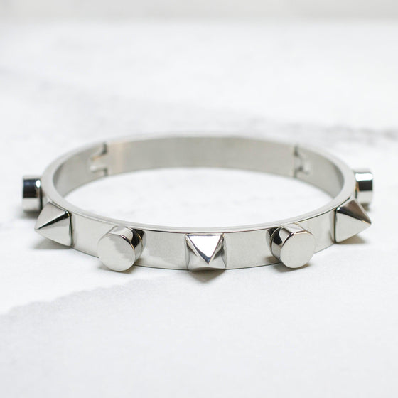 Sahira Jewelry Design Armband Punk Bangle - Zilver