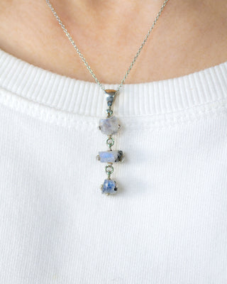 Regenboogmaansteen hanger - Intuïtieve helderheid