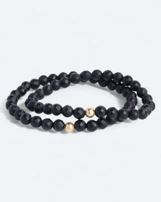 Shungiet armband - facet, 6mm | Bescherming