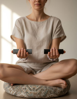 Shungiet & Steatiet Harmonizer Set | Energetische Balans & Aarding