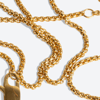 vergulde basis ketting van 50cm