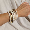 David Aubrey Jewelry Armband Witte Wikkelarmband met Magnesiet