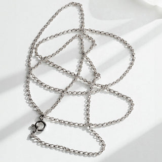 zilveren jasseron basisketting
