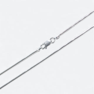 zilveren snake basisketting
