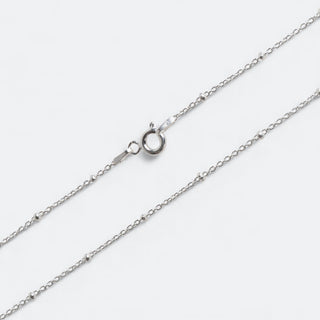 zilveren basis ketting met bolletjes