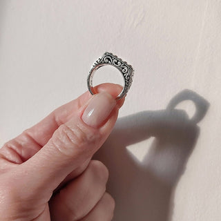Zilveren Ring met Goud Details - DEVA LOVES